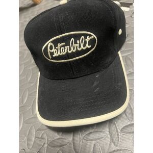 Peterbilt Motors Baseball Cap Hat Vintage Trucker Dad OSFA Cotton Black Script